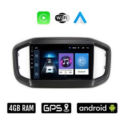 FIAT STRADA (μετά το 2020) Android οθόνη αυτοκίνητου 4GB με Ελληνικό GPS WI-FI Apple Carplay Android Auto (ηχοσύστημα αφής 9" ιντσών OEM Youtube Playstore MP3 USB Radio Bluetooth Mirrorlink 4x60W εργο