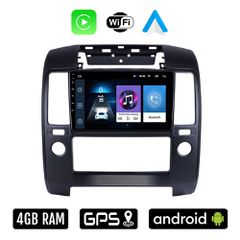 NISSAN NAVARA D40 (2006-2011) Android οθόνη αυτοκίνητου 4GB με Ελληνικό GPS WI-FI Apple Carplay Android Auto (ηχοσύστημα αφής 9" ιντσών OEM Youtube Playstore MP3 USB Radio Bluetooth Mirrorlink 4x60W ε