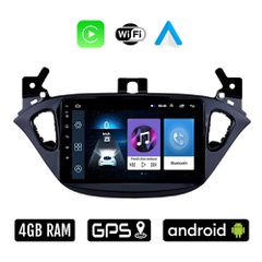 OPEL ADAM (μετά το 2013) Android οθόνη αυτοκίνητου 4GB με Ελληνικό GPS WI-FI Apple Carplay Android Auto (ηχοσύστημα αφής 9" ιντσών OEM Youtube Playstore MP3 USB Radio Bluetooth Mirrorlink 4x60W εργοστ
