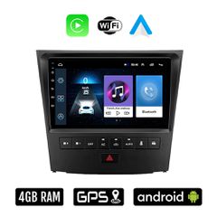 LEXUS GS (2004-2011) Android οθόνη αυτοκίνητου 4GB με Ελληνικό GPS WI-FI Apple Carplay Android Auto (ηχοσύστημα αφής 9" ιντσών OEM Youtube Playstore MP3 USB Radio Bluetooth Mirrorlink 4x60W εργοστασια