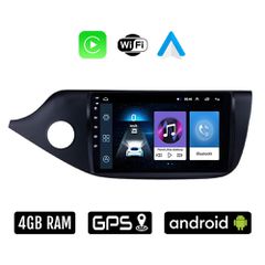 KIA CEED (2012-2018) Android οθόνη αυτοκίνητου 4GB με Ελληνικό GPS WI-FI Apple Carplay Android Auto (ηχοσύστημα αφής 9" ιντσών OEM Cee'd Youtube Playstore MP3 USB Radio Bluetooth Mirrorlink 4x60W εργο