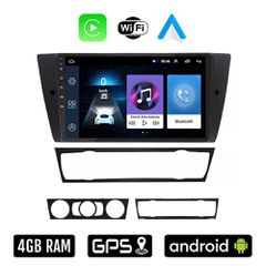 BMW E90 (E91, E92, E93) 2005 - 2012 Android οθόνη αυτοκίνητου 4GB με Ελληνικό GPS WI-FI Apple Carplay Android Auto (ΣΕΙΡΑ 3 E91 E92 E93 ηχοσύστημα αφής 9" ιντσών OEM Youtube Playstore MP3 USB Radio Bl