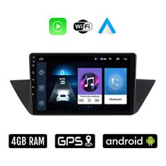 BMW X1 (E84) 2009 - 2015 Android οθόνη αυτοκίνητου 4GB με Ελληνικό GPS WI-FI Apple Carplay Android Auto (ηχοσύστημα αφής 10" ιντσών OEM Youtube Playstore MP3 USB Radio Bluetooth Mirrorlink Χ1 Ε84 4x60