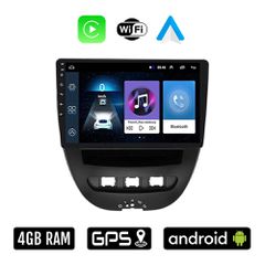 CITROEN C1 (2005 - 2014) Android οθόνη αυτοκίνητου 4GB με Ελληνικό GPS WI-FI Apple Carplay Android Auto (ηχοσύστημα αφής 10" ιντσών OEM Youtube Playstore MP3 USB Radio Bluetooth Mirrorlink 4x60W εργοσ