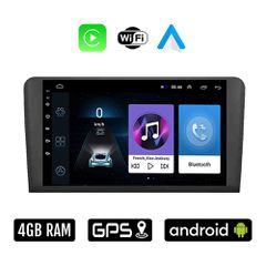 MERCEDES BENZ GL (X164) 2007 - 2012 Android οθόνη αυτοκίνητου 4GB με Ελληνικό GPS WI-FI Apple Carplay Android Auto (ηχοσύστημα αφής 9" ιντσών BENZ OEM Youtube Playstore MP3 USB Radio Bluetooth Χ164 4x