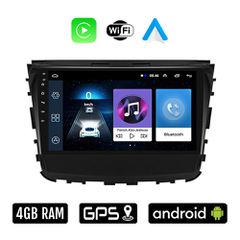 SSANGYONG REXTON (μετά το 2017) Android οθόνη αυτοκίνητου 4GB με Ελληνικό GPS WI-FI Apple Carplay Android Auto (ηχοσύστημα αφής 10" ιντσών OEM Youtube Playstore MP3 USB Radio Bluetooth Mirrorlink 4x60