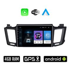 TOYOTA RAV4 (2013 - 2019) Android οθόνη αυτοκίνητου 4GB με Ελληνικό GPS WI-FI Apple Carplay Android Auto (ηχοσύστημα αφής 10" ιντσών OEM RAV 4 Youtube Playstore MP3 USB Radio Bluetooth Mirrorlink 4x60