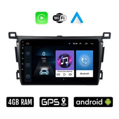 TOYOTA RAV4 (2013 - 2019) Android οθόνη αυτοκίνητου 4GB με Ελληνικό GPS WI-FI Apple Carplay Android Auto (ηχοσύστημα αφής 9" ιντσών RAV 4 OEM Youtube Playstore MP3 USB Radio Bluetooth Mirrorlink 4x60W