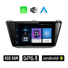 Volkswagen VW TIGUAN (μετά 2016) Android οθόνη αυτοκίνητου 4GB με Ελληνικό GPS WI-FI Apple Carplay Android Auto (ηχοσύστημα αφής 10" ιντσών OEM Youtube Playstore MP3 USB Radio Bluetooth Mirrorlink 4x6