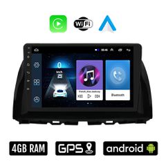 MAZDA CX-5 (2013-2017) Android οθόνη αυτοκίνητου 4GB με Ελληνικό GPS WI-FI Apple Carplay Android Auto (ηχοσύστημα αφής 10" ιντσών OEM Youtube Playstore MP3 USB Radio Bluetooth Mirrorlink 4x60W εργοστα