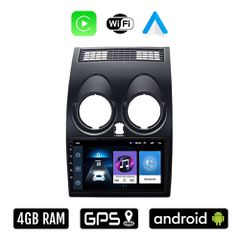 NISSAN QASHQAI (2006 - 2013) Android οθόνη αυτοκίνητου 4GB με Ελληνικό GPS WI-FI Apple Carplay Android Auto (ηχοσύστημα αφής 9" ιντσών OEM Youtube Playstore MP3 USB Radio Bluetooth Mirrorlink 4x60W ερ