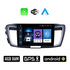 HONDA ACCORD (2007 - 2013) Android οθόνη αυτοκίνητου 4GB με Ελληνικό GPS WI-FI Apple Carplay Android Auto (ηχοσύστημα αφής 9" ιντσών OEM Youtube Playstore MP3 USB Radio Bluetooth Mirrorlink 4x60W εργο