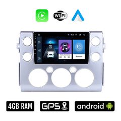 TOYOTA FJ CRUISER (2007 - 2013) Android οθόνη αυτοκίνητου 4GB με Ελληνικό GPS WI-FI Apple Carplay Android Auto (ηχοσύστημα αφής 9" ιντσών OEM Youtube Playstore MP3 USB Radio Bluetooth Mirrorlink 4x60W