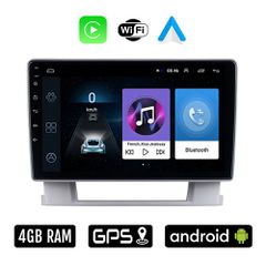 OPEL ASTRA J (2010 - 2015) Android οθόνη αυτοκίνητου 4GB με Ελληνικό GPS WI-FI Apple Carplay Android Auto (ηχοσύστημα αφής 9" ιντσών OEM Youtube Playstore MP3 USB Radio Bluetooth Mirrorlink 4x60W εργο