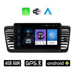 SUBARU OUTBACK (2002 - 2008) Android οθόνη αυτοκίνητου 4GB με Ελληνικό GPS WI-FI Apple Carplay Android Auto (ηχοσύστημα αφής 9" ιντσών OEM Youtube Playstore MP3 USB Radio Bluetooth Mirrorlink 4x60W ερ