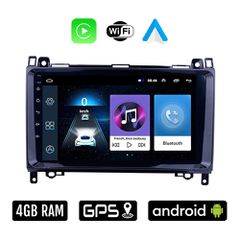 VOLKSWAGEN CRAFTER (2006 - 2017) VW Android οθόνη αυτοκίνητου 4GB με Ελληνικό GPS WI-FI Apple Carplay Android Auto (ηχοσύστημα αφής 9" ιντσών OEM Youtube Playstore MP3 USB Radio Bluetooth 4x60W εργοστ
