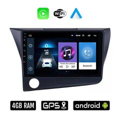 HONDA CRZ (2010 - 2016) Android οθόνη αυτοκίνητου 4GB με Ελληνικό GPS WI-FI Apple Carplay Android Auto (ηχοσύστημα αφής 9" ιντσών OEM Youtube Playstore MP3 USB Radio Bluetooth Mirrorlink 4x60W εργοστα