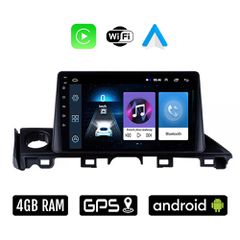 MAZDA 6 (2017-2020) Android οθόνη αυτοκίνητου 4GB με Ελληνικό GPS WI-FI Apple Carplay Android Auto (ηχοσύστημα αφής 9" ιντσών OEM Youtube Playstore MP3 USB Radio Bluetooth Mirrorlink 4x60W εργοστασιακ