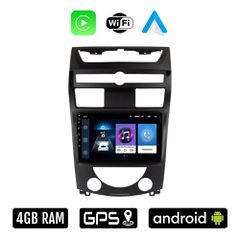 SSANGYONG REXTON (2006-2015) Android οθόνη αυτοκίνητου 4GB με Ελληνικό GPS WI-FI Apple Carplay Android Auto (ηχοσύστημα αφής 9" ιντσών OEM Youtube Playstore MP3 USB Radio Bluetooth Mirrorlink 4x60W ερ