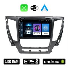 MITSUBISHI PAJERO (μετά το 2013) Android οθόνη αυτοκίνητου 4GB με Ελληνικό GPS WI-FI Apple Carplay Android Auto (ηχοσύστημα αφής 9" ιντσών OEM Youtube Playstore MP3 USB Radio Bluetooth Mirrorlink 4x60