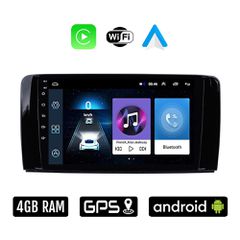 MERCEDES R (W251) 2006 - 2015 Android οθόνη αυτοκίνητου 4GB με Ελληνικό GPS WI-FI Apple Carplay Android Auto (ηχοσύστημα αφής 9" ιντσών OEM Youtube Playstore MP3 USB Radio Bluetooth Mirrorlink 4x60W ε