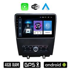 FORD MUSTANG (2010 - 2015) Android οθόνη αυτοκίνητου 4GB με Ελληνικό GPS WI-FI Apple Carplay Android Auto (ηχοσύστημα αφής 9" ιντσών OEM Youtube Playstore MP3 USB Radio Bluetooth Mirrorlink 4x60W εργο