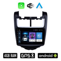 CHEVROLET AVEO (2014-2017) Android οθόνη αυτοκίνητου 4GB με Ελληνικό GPS WI-FI Apple Carplay Android Auto (ηχοσύστημα αφής 9" ιντσών OEM Youtube Playstore MP3 USB Radio Bluetooth Mirrorlink 4x60W εργο