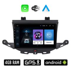 OPEL ASTRA K (μετά το 2015) Android οθόνη αυτοκίνητου 4GB με Ελληνικό GPS WI-FI Apple Carplay Android Auto (ηχοσύστημα αφής 9" ιντσών OEM Youtube Playstore MP3 USB Radio Bluetooth Mirrorlink 4x60W εργ
