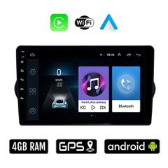 FIAT TIPO (2015 - 2019) Android οθόνη αυτοκίνητου 4GB με Ελληνικό GPS WI-FI Apple Carplay Android Auto (ηχοσύστημα αφής 9" ιντσών OEM Youtube Playstore MP3 USB Radio Bluetooth Mirrorlink 4x60W εργοστα