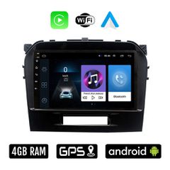 SUZUKI GRAND VITARA (μετά το 2016) Android οθόνη αυτοκίνητου 4GB με Ελληνικό GPS WI-FI Apple Carplay Android Auto (ηχοσύστημα αφής 9" ιντσών OEM Youtube Playstore MP3 USB Radio Bluetooth Mirrorlink 4x