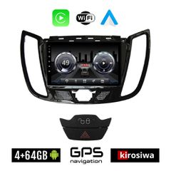 KIROSIWA 4+64GB FORD KUGA (2010 - 2019) Android οθόνη αυτοκίνητου 4GB με GPS WI-FI (ηχοσύστημα αφής 7" ιντσών Youtube Playstore MP3 USB Radio Bluetooth Mirrorlink 4x60W Apple Carplay Android Auto)