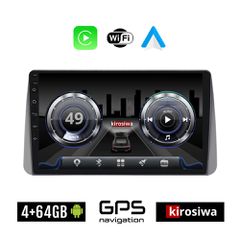 KIROSIWA 4+64GB FIAT TIPO (2018 - 2023) Android οθόνη αυτοκίνητου 4GB με GPS WI-FI (ηχοσύστημα αφής 9" ιντσών Youtube Playstore MP3 USB Radio Bluetooth Mirrorlink 4x60W Apple Carplay Android Auto)