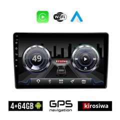 KIROSIWA 4+64GB MERCEDES C (W203) 1999-2004 Android οθόνη αυτοκίνητου 4GB με GPS WI-FI (ηχοσύστημα αφής 9" ιντσών Benz Youtube Playstore MP3 USB Radio Bluetooth Mirrorlink 4x60W Apple Carplay And