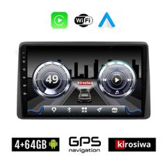 KIROSIWA 4+64GB NISSAN NAVARA D22 (1998-2004) Android οθόνη αυτοκίνητου 4GB με GPS WI-FI (ηχοσύστημα αφής 10" ιντσών Youtube Playstore MP3 USB Radio Bluetooth Mirrorlink 4x60W Apple Carplay Android Au
