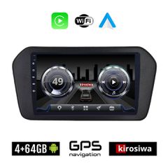 KIROSIWA 4+64GB SUZUKI VITARA (μετά το 2022) Android οθόνη αυτοκίνητου 4GB με GPS WI-FI (ηχοσύστημα αφής 9" ιντσών Youtube Playstore MP3 USB Radio Bluetooth Mirrorlink 4x60W Apple Carplay Android Auto