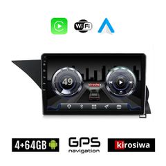 KIROSIWA 4+64GB MERCEDES GLK (2013 - 2017) Android οθόνη αυτοκίνητου 4GB με GPS WI-FI (ηχοσύστημα αφής 9" ιντσών Benz Youtube Playstore MP3 USB Radio Bluetooth Mirrorlink 4x60W Apple Carplay Android A