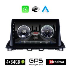 KIROSIWA 4+64GB MAZDA CX-4 (μετά το 2014) Android οθόνη αυτοκίνητου 4GB με GPS WI-FI (ηχοσύστημα αφής 9" ιντσών Youtube Playstore MP3 USB Radio Bluetooth Mirrorlink 4x60W Apple Carplay Android Auto)