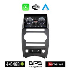 KIROSIWA 4+64GB JEEP COMMANDER (μετά το 2007) Android οθόνη αυτοκίνητου 4GB με GPS WI-FI (ηχοσύστημα αφής 9" ιντσών Youtube Playstore MP3 USB Radio Bluetooth Mirrorlink 4x60W Apple Carplay Android Aut
