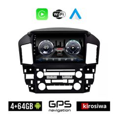 KIROSIWA 4+64GB LEXUS RX 300 (1998 - 2003) Android οθόνη αυτοκίνητου 4GB με GPS WI-FI (ηχοσύστημα αφής 9" ιντσών OEM Youtube Playstore MP3 USB Radio Bluetooth Mirrorlink 4x60W Apple Carplay Android Au