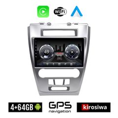 KIROSIWA 4+64GB FORD FUSION 2012-2017 Android οθόνη αυτοκίνητου 4GB με GPS WI-FI (ηχοσύστημα αφής 10" ιντσών OEM Youtube Playstore MP3 USB Radio Bluetooth Mirrorlink 4x60W Apple Carplay Android Auto)