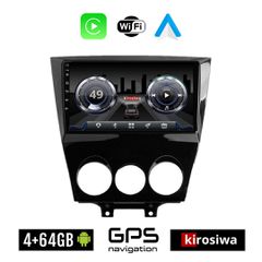 KIROSIWA 4+64GB MAZDA RX-8 (μετά το 2008) Android οθόνη αυτοκίνητου 4GB με GPS WI-FI (ηχοσύστημα αφής 9" ιντσών OEM Youtube Playstore MP3 USB Radio Bluetooth Mirrorlink 4x60W Apple Carplay Android Aut