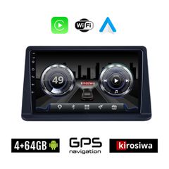 KIROSIWA 4+64GB MITSUBISHI PAJERO (1999-2006) Android οθόνη αυτοκίνητου 4GB με GPS WI-FI (ηχοσύστημα αφής 9" ιντσών OEM Youtube Playstore MP3 USB Radio Bluetooth Mirrorlink 4x60W Apple Carplay Android
