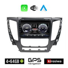 KIROSIWA 4+64GB MITSUBISHI PAJERO (μετά το 2013) Android οθόνη αυτοκίνητου 4GB με GPS WI-FI (ηχοσύστημα αφής 9" ιντσών OEM Youtube Playstore MP3 USB Radio Bluetooth Mirrorlink 4x60W Apple Carplay Andr