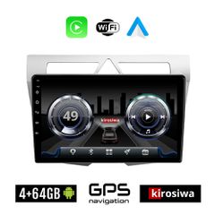 KIROSIWA 4+64GB KIA PICANTO (2008 - 2011) Android οθόνη αυτοκίνητου 4GB με GPS WI-FI (ηχοσύστημα αφής 9" ιντσών OEM Youtube Playstore MP3 USB Radio Bluetooth Mirrorlink 4x60W Apple Carplay Android Aut
