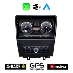 KIROSIWA 4+64GB FORD MUSTANG (2010 - 2015) Android οθόνη αυτοκίνητου 4GB με GPS WI-FI (ηχοσύστημα αφής 9" ιντσών OEM Youtube Playstore MP3 USB Radio Bluetooth Mirrorlink 4x60W Apple Carplay Android Au