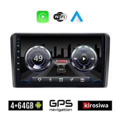 KIROSIWA 4+64GB HONDA JAZZ (μετά το 2019) Android οθόνη αυτοκίνητου 4GB με GPS WI-FI (ηχοσύστημα αφής 10" ιντσών OEM Youtube Playstore MP3 USB Radio Bluetooth Mirrorlink 4x60W Apple Carplay Android Au