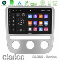 Clarion GL300 Series 4Core Android11 2+32GB VW Scirocco 2008-2014 Navigation Multimedia Tablet 9" Με Carplay & Android Auto