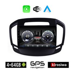 KIROSIWA 4+64GB OPEL INSIGNIA (2014 - 2017) Android οθόνη αυτοκίνητου 4GB με GPS WI-FI (ηχοσύστημα αφής 9" ιντσών OEM Youtube Playstore MP3 USB Radio Bluetooth Mirrorlink 4x60W Apple Carplay Android A