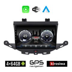 KIROSIWA 4+64GB OPEL ASTRA K (μετά το 2015) Android οθόνη αυτοκίνητου 4GB με GPS WI-FI (ηχοσύστημα αφής 9" ιντσών OEM Youtube Playstore MP3 USB Radio Bluetooth Mirrorlink 4x60W Apple Carplay Android A