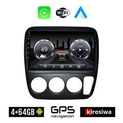 KIROSIWA 4+64GB HONDA CRV (1996 - 2006) A/C Android οθόνη αυτοκίνητου 4GB με GPS WI-FI (ηχοσύστημα αφής 9" ιντσών OEM Youtube Playstore MP3 USB Radio Bluetooth Mirrorlink 4x60W Apple Carplay Android A